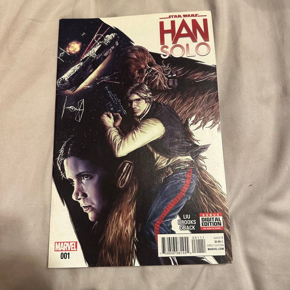 Star Wars Han Solo 1 Marvel Comics 2016 First Issue Marjorie Liu Mark Brooks